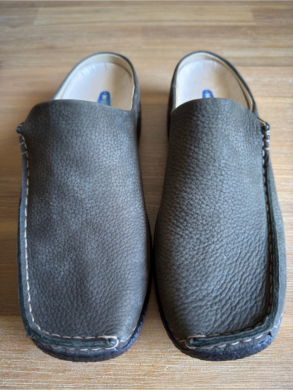 Wolky Women's Green Leather Roll Slide Lined Mules Comfort Shoes EU41 / US10.5 - Picture 8 of 13